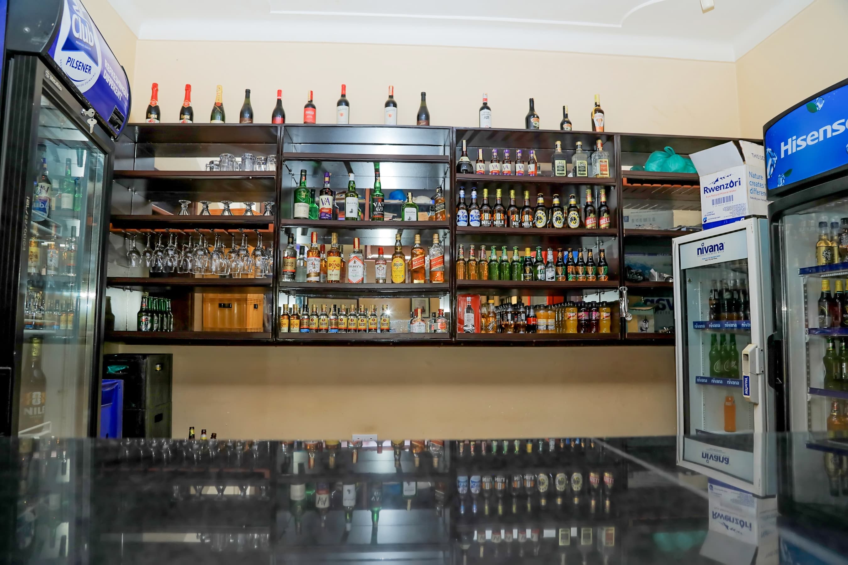 The bar at Valley View Resort